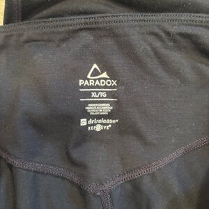 Women's Black Wool-blend Base Layer Leggings/Pants Size XL